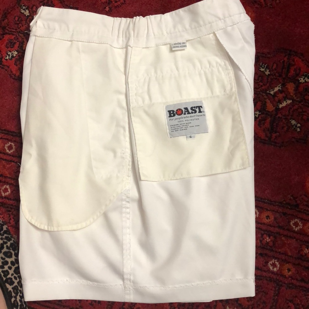 BOAST WHITE TENNIS SHORTS size 6 - Picture 6 of 8